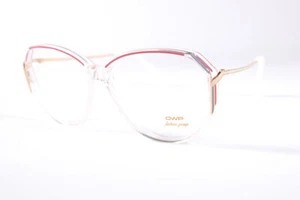 OWP 2124 JV173 Klar/Pink Retro Eckig Vollrand Vintage Damen Neu Brille - Bild 1 von 3