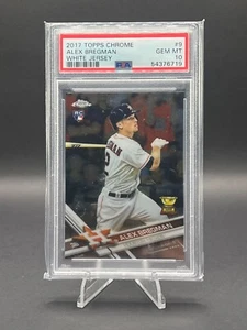 2017 Topps Chrome - Alex Bregman maglia bianca #9 (RC) GEM MINT PSA 10 - Foto 1 di 2