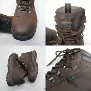 Propet Boots Mens 14 Cliff Walker Sealtex Waterproof Leather Hiking Lace M3188 - Picture 1 of 17