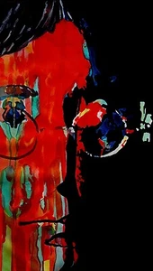 Pintura al óleo de John Lennon 30x16 sin impresión ni póster Beatles McCartney Abbey Road - Imagen 1 de 2