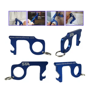 Portable 4PCS Contactless Keychain No Touch Hand Tool Anti-Microbial Keychain - Picture 1 of 12