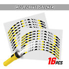 Yellow Sh28 Reflector Tape Rim Sticker 17" For Suzuki Gsr 600 06-10 09 08 07