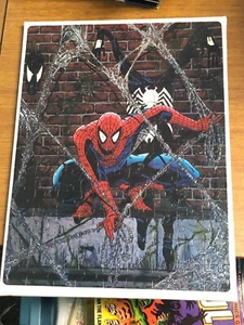 MARVEL COMICS 1988 SPIDER-MAN TODD MCFARLANE PUZZLE ART CANVAS CANADIAN COMPLETE - Picture 1 of 11
