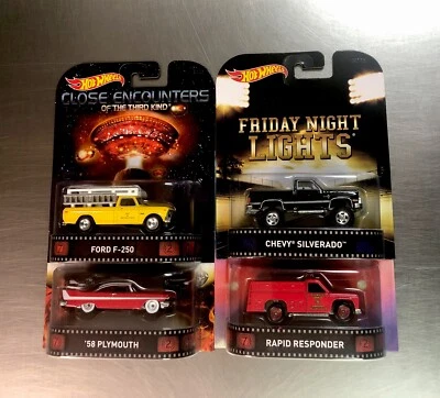 Hot Wheels 2015 Retro Entertainment G Case (Juego de 4) F-250 Silverado Plymouth Foto 1 de 4