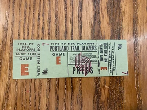 Vintage 1976 1977 PORTLAND TRAILBLAZERS Championship Playoff ticket - Picture 1 of 1