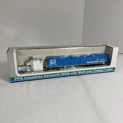 SpecCast 32005 PPG 1:64 Kenworth W900 W/ Multi-axle Flatbed Trailer Die Cast - Image 1 of 4