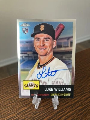 Luke Williams 2022 Topps Chrome Platinum RC Auto Autograph Rookie Card #CPA-LWI - Image 1 of 3