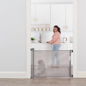 Retractable Baby Gate Extra Wide Pets Fence Walk Through for Doorway & Hallway - Picture 1 of 5