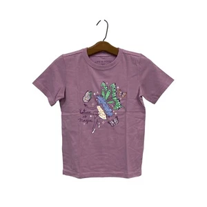 Life Is Good Nature Is Magic Crusher Tee Kids Medium Crewneck Purple Cotton NEW - Picture 1 of 6