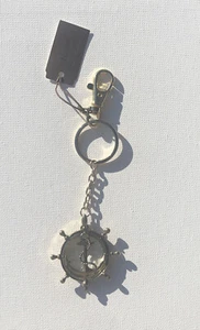 Rain Captains Wheel Magnifying Glass Keychain (R12/23) - Picture 1 of 6
