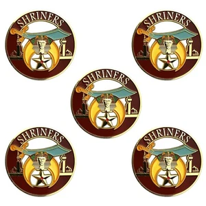 5XMasonic Shriners Auto Emblema Coche con Pegatina Símbolo de Honor Caridad Hermandad - Imagen 1 de 10