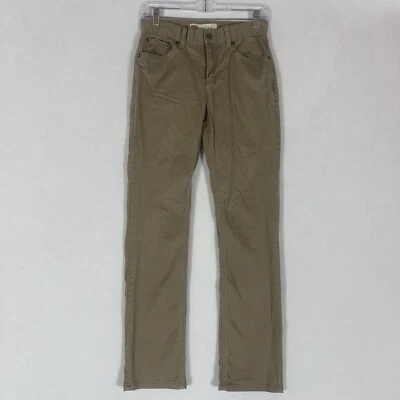 Pantalones chinos ajustados Levis 511 caqui para niños talla 16 regular 28x30 beige elástico Foto 1 de 4