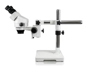 Microscopio estéreo zoom binocular Parco Scientific 7X—45X, soporte de pluma de brazo único - Imagen 1 de 3