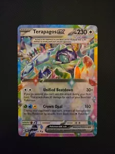 Terapagos ex 092/131 Sv: Prismatic Evolutions Holo - NM POKEMON TCG DBL RARE - Picture 1 of 3