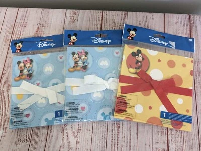 New Lot Of 3 Disney Accordian Album Mickey And Minnie Mouse EK  - image 1 of 4