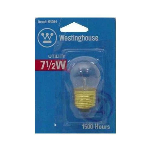 Westinghouse Utility Light Bulb 7-1/2W 53Lmn S11 Med-Base 2-1/4 In. Clear Carded - Image 1 of 3