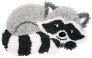 Formteppich Waschbär Knüpfpackung zum Selbstknüpfen eines Teppichs Stramin we... - Bild 1 von 2