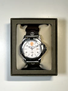 Timberland Charlestown Men's Watch Brown Leather Strap- 13327j - Picture 1 of 4