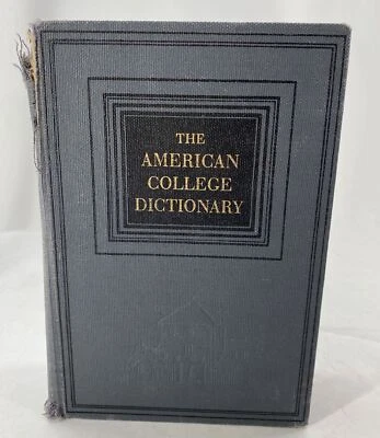 The American College Dictionary Random House 1955 Thumb indexed Vintage - Image 1 of 4