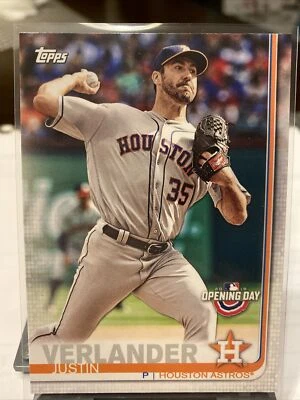 2019 Topps Opening Day - Justin Verlander - Houston Astros - #3 - Image 1 of 2