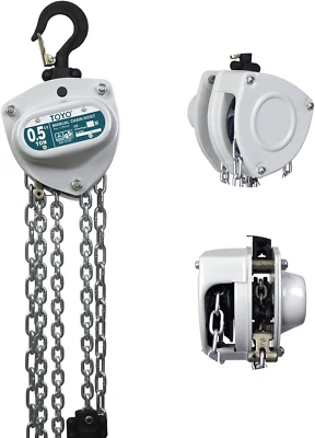 1100Lb,10Ft Manual Chain Block Hoist 0.5Ton Chain Fall 3M Come along Hand Chain  - Image 1 of 4