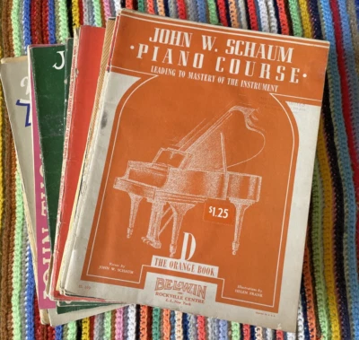Lot of 14 Vintage Piano Instruction Books - 1940s, 1950s - Sheet Music - Image 1 of 4