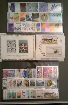 UN GENEVA 1980-1985 SCOTT 89-139 MNH United Nations 6 Complete Years - Image 1 of 4