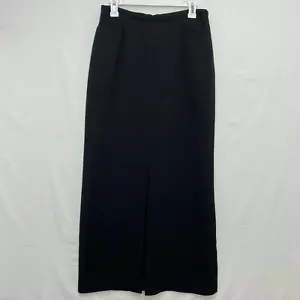 Ropa de musgo Tailor B vintage talla 8 se adapta a 4 6 falda lápiz larga poliéster negra - Imagen 1 de 8