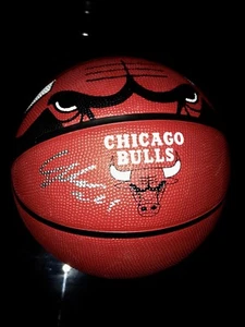 Lauri Markkanen Chicago Bulls Autographed Signed Logo Basketball JSA - Picture 1 of 1