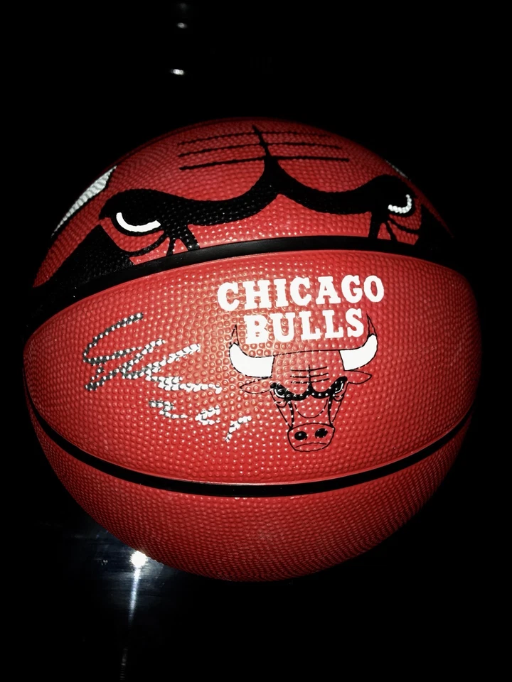 Lauri Markkanen Chicago Bulls Autographed Signed Logo Basketball JSA - Image 1 of 1