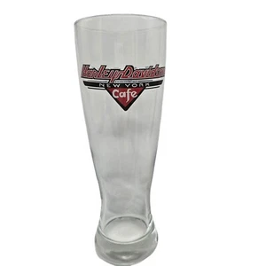 Harley Davidson New York Cafe Beer Glass Alcohol Bar Cart 22cm Tall Souvenir - Picture 1 of 8