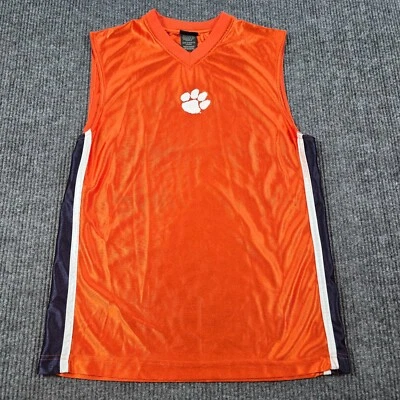 Vintage Clemson Tigers Pro Edge Muscle Shirt Tank Top Mens Medium Orange Y2K - Image 1 of 4