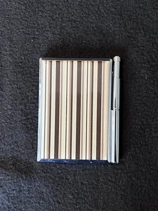 Stainless Steel Abstract Pattern Pocket Note Pad With Built In Pen - Picture 1 of 9