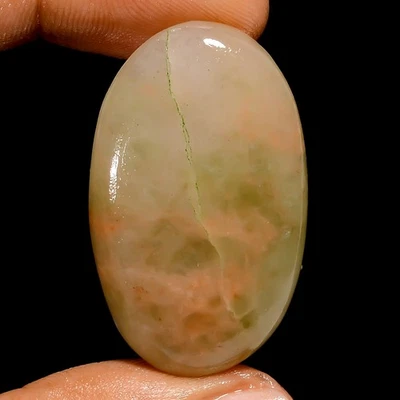 45 Ct Natural Aventurine Oval Cabochon Loose Gemstone For Pendant 36X22X5 mm - Image 1 of 3