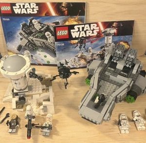 LEGO Star Wars (75100) First Order Snowspeeder + (75138) Hoth Attack - Picture 1 of 14