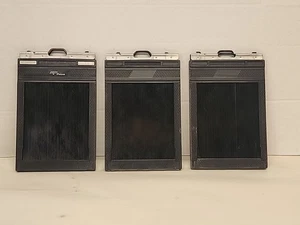 Fidelity Deluxe Lot of 3 Plastic Film Holder for 4x5 Cut Sheet Film Vintage - Picture 1 of 12