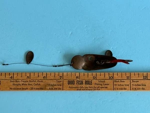 Vintage Fishing Lure Heddon King Stanley Pork Rind Lure Original patina. - Picture 1 of 5