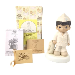 VTG Precious Moments Figurine 527297 Bless Those Who Serve Country 1991 Box VGC - Picture 1 of 10