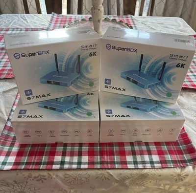 SUPERBOX S7 MAX Media Streamer - 1700 Channels - NFL, MLB, NBA, NHL, NCAA, PPV - Image 1 of 4