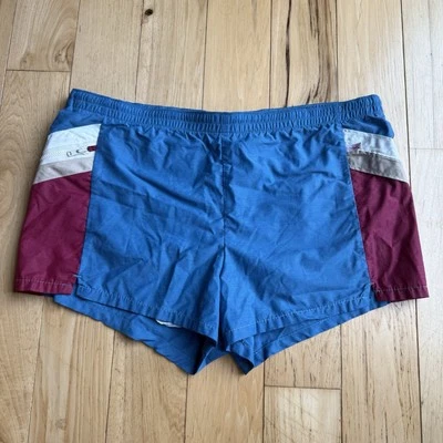 Pantalones Cortos de Natación Jantzen Vintage Años 80 36 Para Hombres Azul Logo Rayas Hecho en EE. UU.  Foto 1 de 4