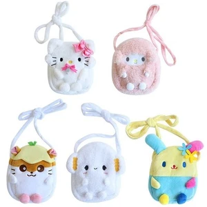 Lindo bolso bandolera de felpa de personajes Sanrio bolsa de felpa bolsa bolso de monedas - Imagen 1 de 7