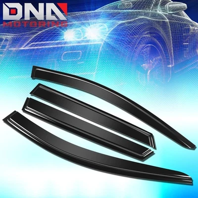 Para 2022-2024 Tucson Viseras de Ventana Protector Solar Deflector de Lluvia Ventilación Sombra Negro Foto 1 de 4