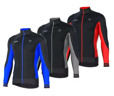 Mens Cycling Jersey Full Sleeve Thermal Roubaix Cycling Jacket  Biking top uk - Image 1 of 4