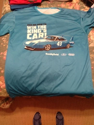 MENS XXL RICHARD PETTY  RACING CAR T-SHIRT BLUE Cover