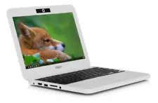 11.6" Haier Weiß Chromebook Laptop Chrome OS 2gb RAM 16gb SSD HDMI Webcam USB