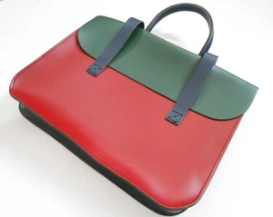 In Großbritannien hergestellt Leathergraft Echtleder Laptoptasche Dokument Noten neu B-Ware - Bild 1 von 5