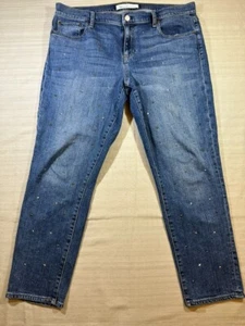 Gap 1969 Jeans Womens Best Girlfriend Blue Denim Stars Size 32 (36W x 27L)#577 - Picture 1 of 12