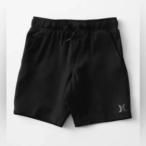 Boys Hurley 4-Way Stretch Black Hybrid Shorts Size Medium NEW WITH TAGS - Picture 1 of 10