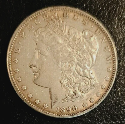 1890 Morgan Silver Dollar, Lovely Faint Bronze Rim Toning Both Sides, Nice Coin! - Image 1 of 4