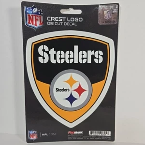 Pittsburgh Steelers Crest Logo Die Cut Decal - 5.5" Tall x 5" Wide - Picture 1 of 5
